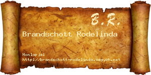 Brandschott Rodelinda névjegykártya